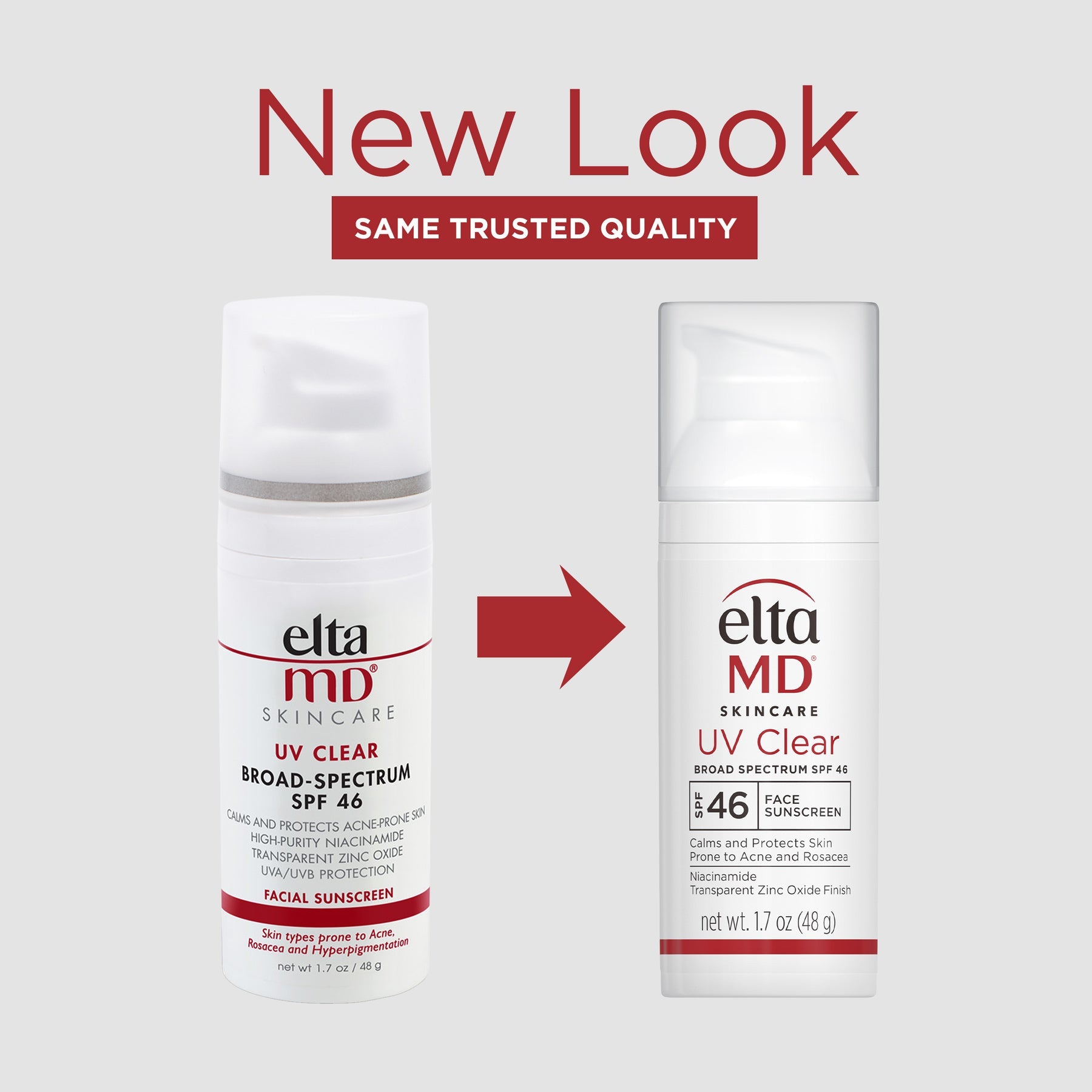 Elta MD UV Clear Broad-Spectrum SPF 46 New Packaging