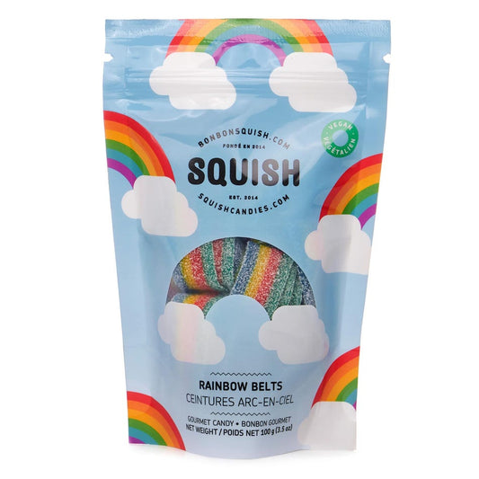 Vegan Rainbow Belts SQUISH Gummies